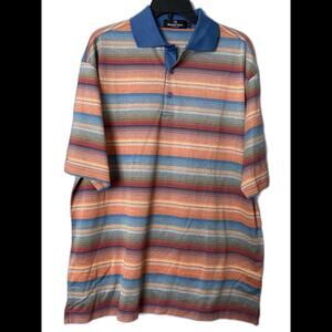 Bugatchi Striped Polo Shirt